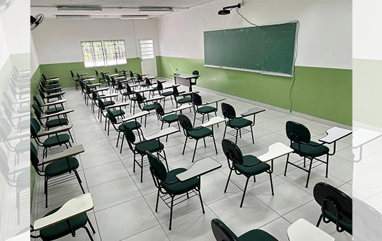 Sala de aula da unidade de Póa