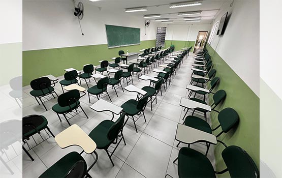 Sala de aula da unidade de Póa